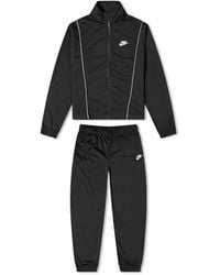 Nike W Pique Track Suit - Black