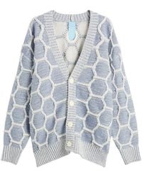 EBIT - Chunky Octagon Cardigan - Lyst