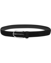 Andersons Olive Andersons Leather Narrow Belt, Brand Size 80 CM