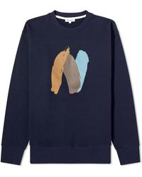 Norse Projects - Arne Relaxed Paint N Logo Crew Sweatshirt - Lyst