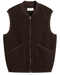 Universal Works - Presented By End. Wool Fleece Zip Waistcoat - Lyst