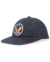 RRL - Winged Logo Denim Ball Cap - Lyst