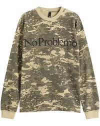 No Problemo - Forest Waffle Ls T-Shirt - Lyst