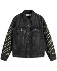 Off-White c/o Virgil Abloh - Diagonal Outline Denim Jacket - Lyst