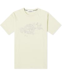 Stone Island - Camo Three Badge Print T-Shirt - Lyst