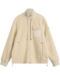 Moncler - Teddy Fleece Zip Up Fleece - Lyst