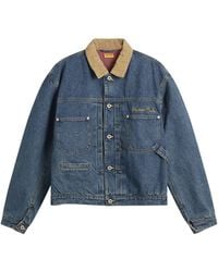 Human Made - Corduroy Collar Denim Jacket - Lyst