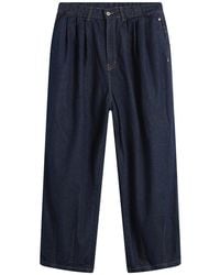 ANGLAN Long Tuck Wing Balloon Pant in Black for Men | Lyst
