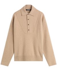 Jacquemus - Wool Cashmere Knitted Polo - Lyst
