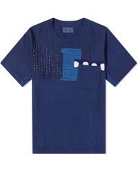 Blue Blue Japan - Japan Hand Stitched Patchwork T-Shirt - Lyst