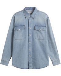 Carter Young - Washed Denim Utility Hugo Shirt - Lyst