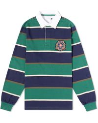 Pop Trading Co. - Striped Rugby Crest Polo Shirt - Lyst