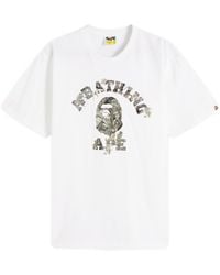A Bathing Ape - Tree Edge Camo College T-Shirt - Lyst