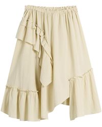YMC - Draped Midi Skirt - Lyst