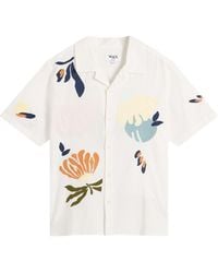 Wax London - Didcot Chunky Stitch Flower Vacation Shirt - Lyst