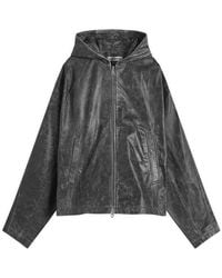 Cole Buxton - Hooded Leather Jacket - Lyst