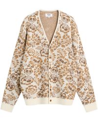Wax London - Alban Floral Jacquard Cardigan - Lyst