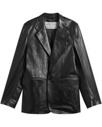 Acne Studios - Leather Blazer - Lyst