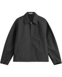 AURALEE - Bonded Tropical Wool Zip Blouson - Lyst