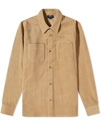 A.P.C. - Joe Corduroy Overshirt - Lyst