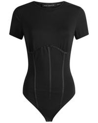 GOOD AMERICAN - Weightless Scuba Corset Bodysuit - Lyst