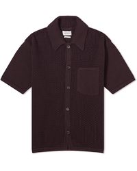 Oliver Spencer - Mawes Short Sleeve Knitted Shirt - Lyst