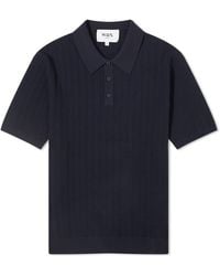 Wax London - Naples Knit Polo Shirt - Lyst