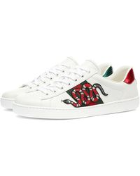 gucci tennis shoes snake
