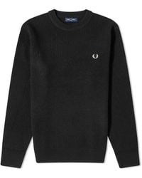 Fred Perry - Textured Lambswool Jumper - Lyst