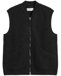 Universal Works - Wool Fleece Zip Waistcoat - Lyst