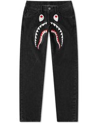 bape shark jeans