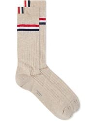 Thom Browne - Ribbed Stripe Sock - Lyst