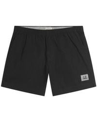 C.P. Company - Chrome-E Logo Swim Shorts - Lyst
