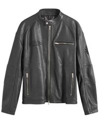 Represent - X Belstaff Leather Race Jacket - Lyst