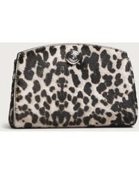 Liffner - Pushlock Haircalf Clutch Bag - Lyst