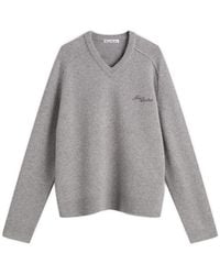 Acne Studios - Kaybe Richard Yak V Neck Jumper - Lyst