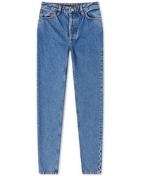 Nudie Jeans - Nudie Breezy Britt High Rise Crop Jeans - Lyst