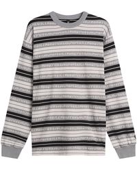 No Problemo - Jacquard Stripe Long Sleeve T-Shirt - Lyst