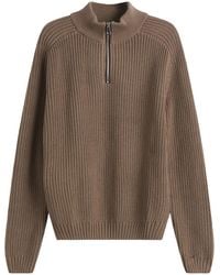 Ronning - Quarter Zip Fisherman Sweater - Lyst
