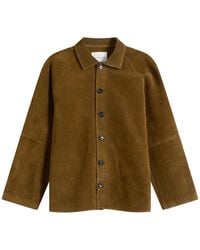 Studio Nicholson - Bowe Suede Overshirt - Lyst