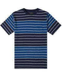 Beams Plus Stripe Pocket T-shirt - Blue