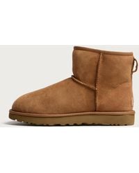UGG - Classic Mini Ii Suede Cold Weather Shearling Boots - Lyst