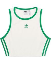 adidas - Terry Cropped Tank Top - Lyst