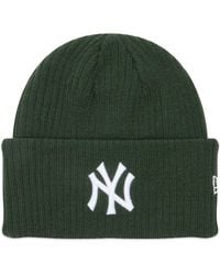KTZ - New York Yankees Wide Cuff Beanie Hat - Lyst
