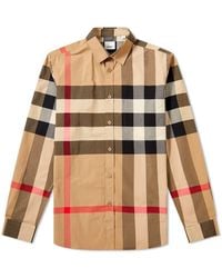 Burberry - Somerton Oversize Check Shirt - Lyst