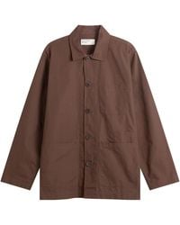 Universal Works - Peached Poplin Bakers Overshirt - Lyst