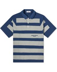 Stone Island - Marina Stripe Polo Shirt - Lyst