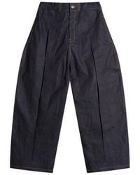 SAGE NATION - Raw Box Pleat Trouser - Lyst