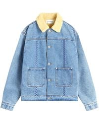 Drole de Monsieur - Lined Denim Trucker Jacket - Lyst