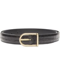 Anderson's - Andersons Slim Alligator Print Leather Belt - Lyst